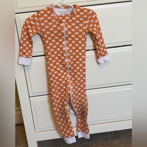 Lila and Hayes pumpkin pj